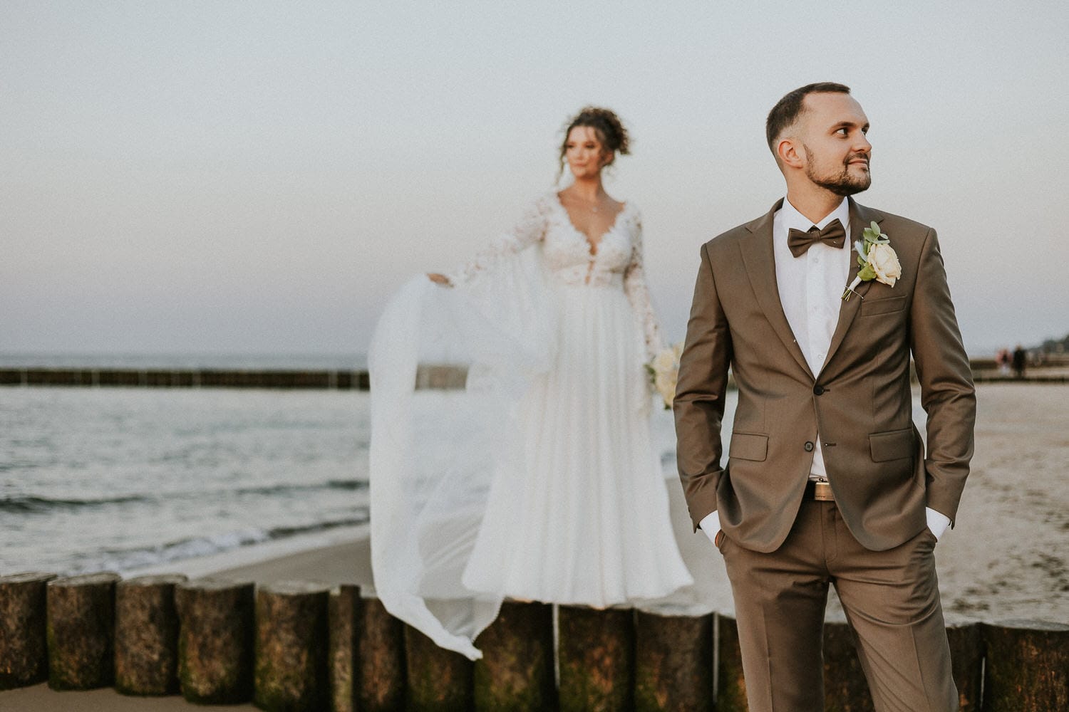 ślub w kołobrzegu,wesele w kołobrzegu,sesja ślubna na plaży,ślub nad morzem